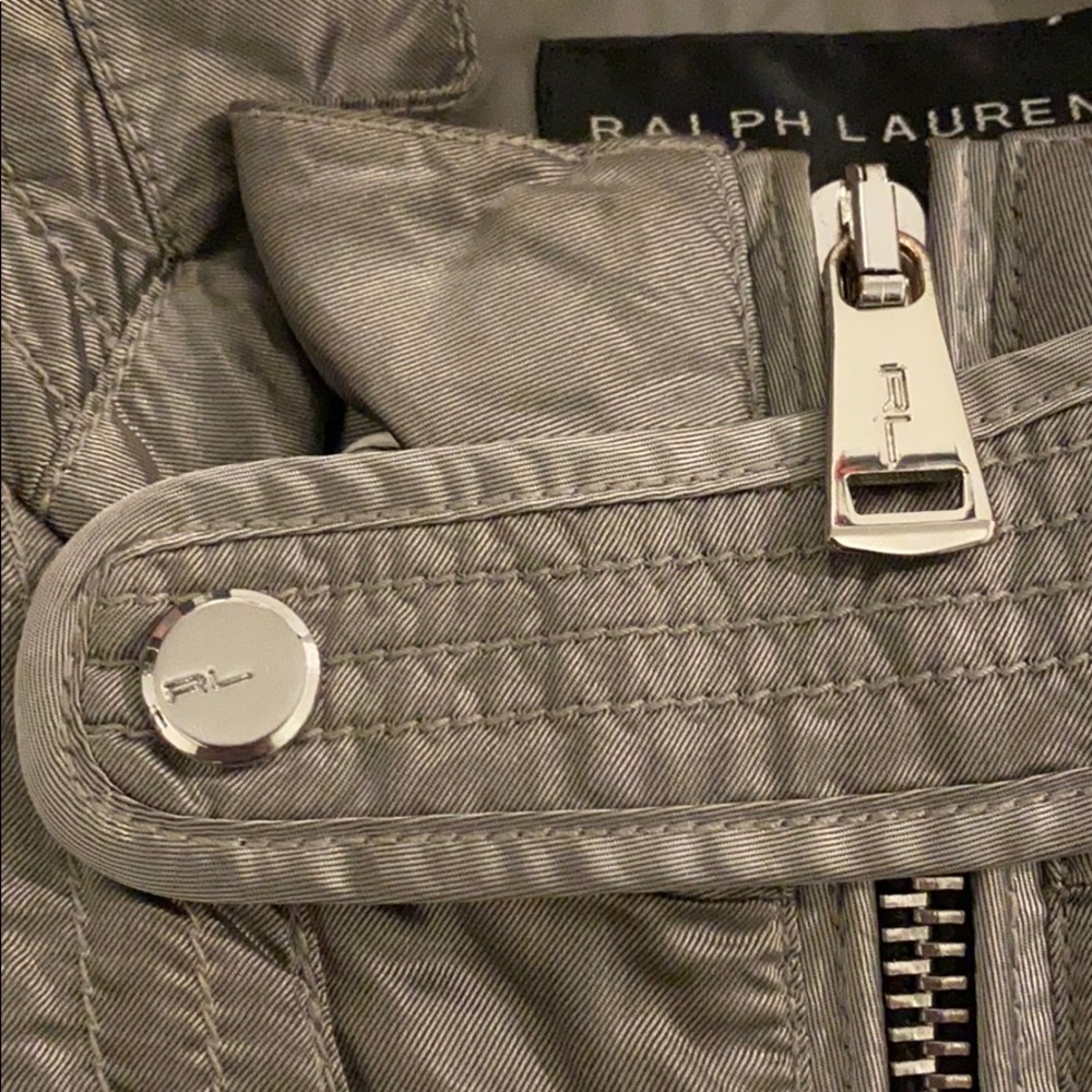RALPH LAUREN BLACK LABEL/ SILVER BOMBER JACKET - Picture 8 of 8